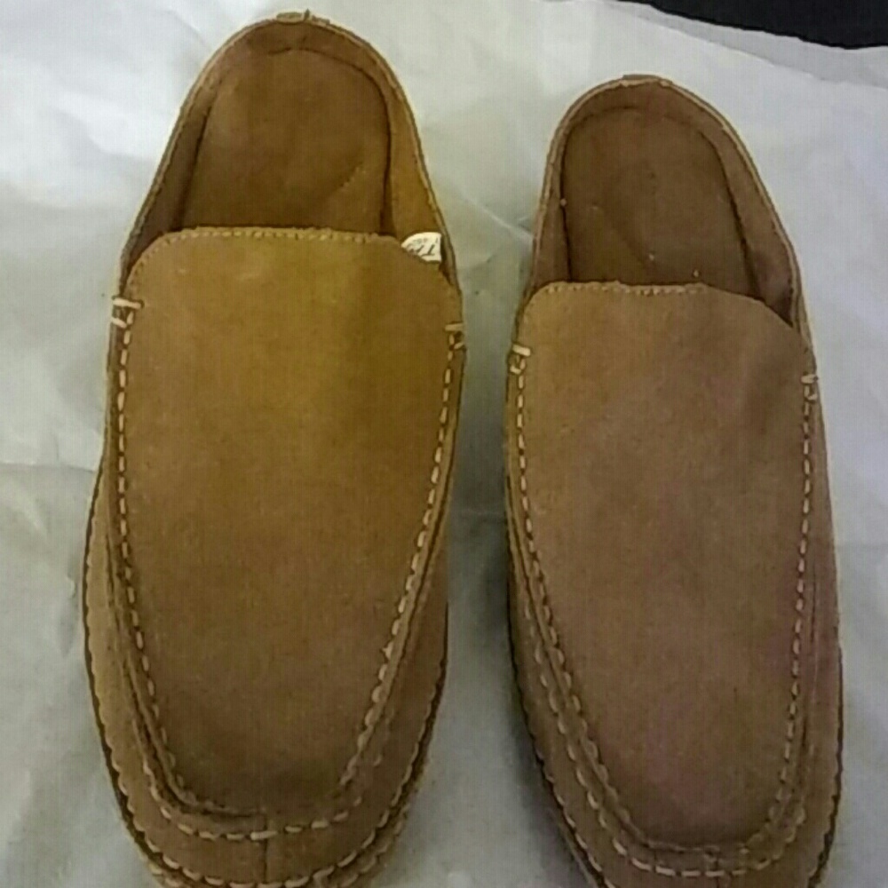 Nubuck slides. Never worn.